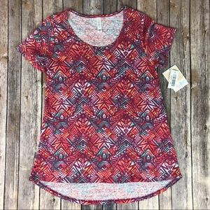 LuLaRoe Classic T Geometric pinks and purples